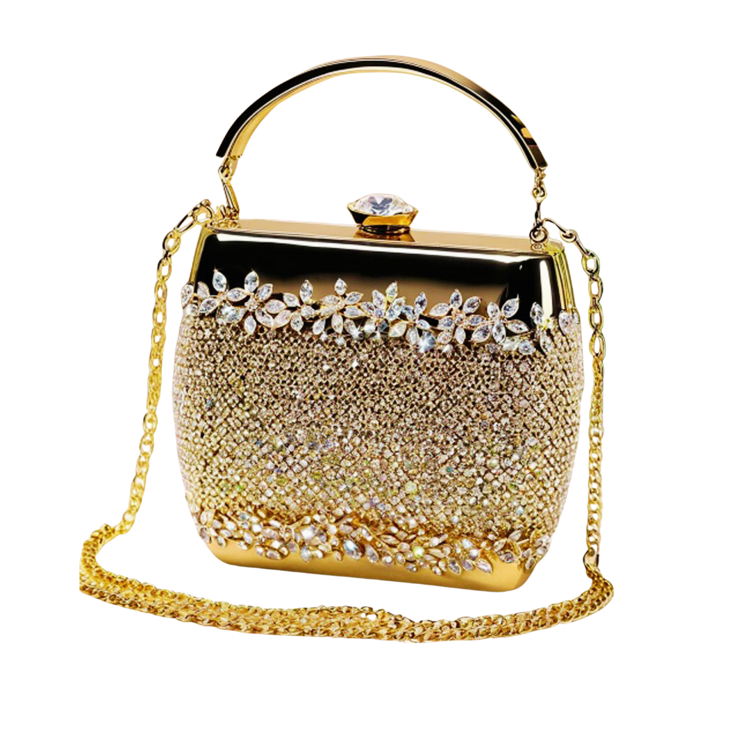 Gold Sequin Clutch